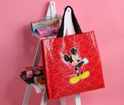 Custom LOGO Printed Laminated Tote PP Woven Bag