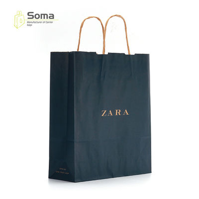 Grocery Full Color Printing Eco Friendly Kraft Paper Gift Bag
