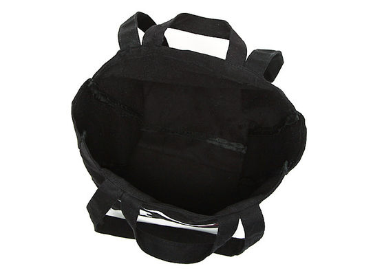 Full Color Printing Black 12oz Cotton Canvas Fabric Bag