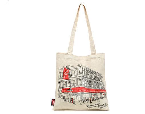 Practical White 12oz Cotton Shopping Bag