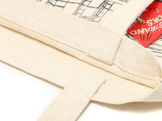 Practical White 12oz Cotton Shopping Bag