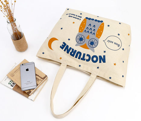 Inside Pocket Canvas Big Shopping 10oz Cotton Tote Bags