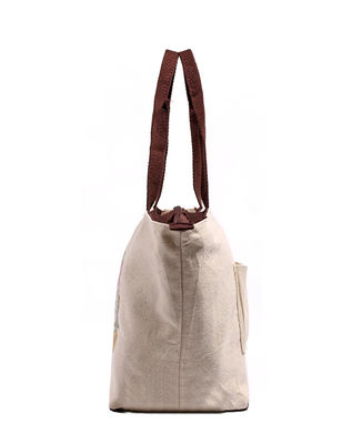 14oz Canvas Wonderful Logo Printing Cotton Zipper Bag