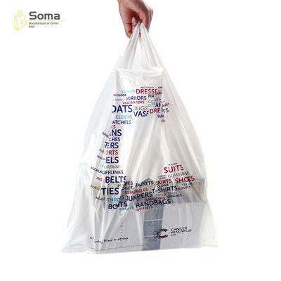 Full Color LDPE HDPE White Plastic Die Cut Shopping Bag