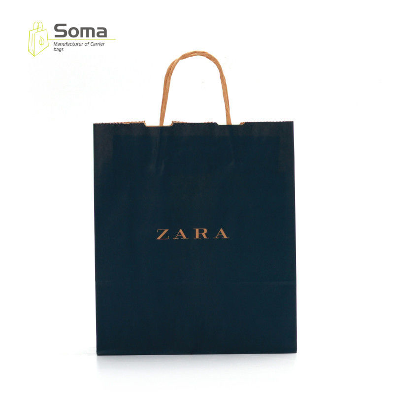 Grocery Full Color Printing Eco Friendly Kraft Paper Gift Bag